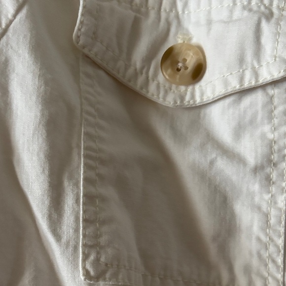 LOFT Cream Jean Jacket with Gold Accents - Picture 5 of 7